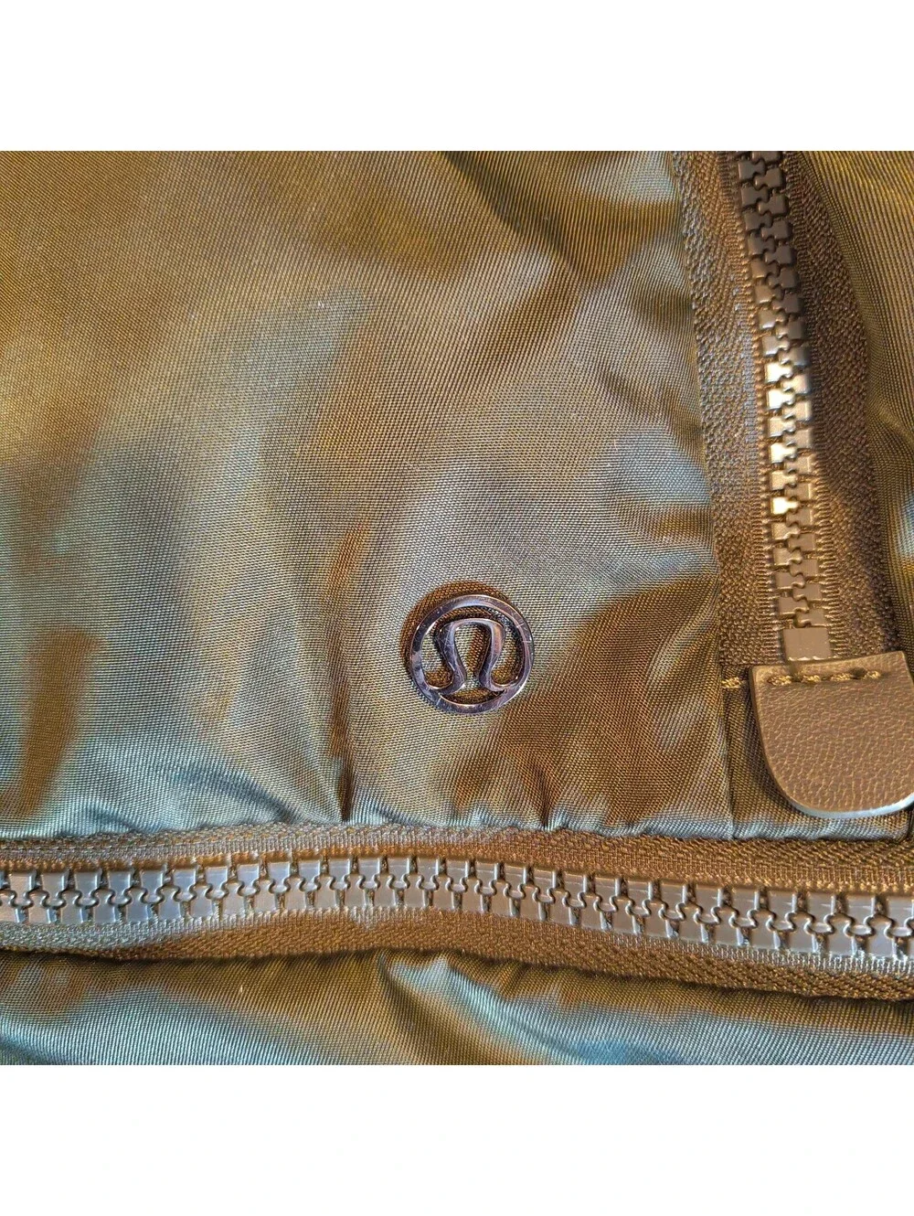 Lululemon Olive Green Backpack Travel Gym Bag with Multiple Pockets